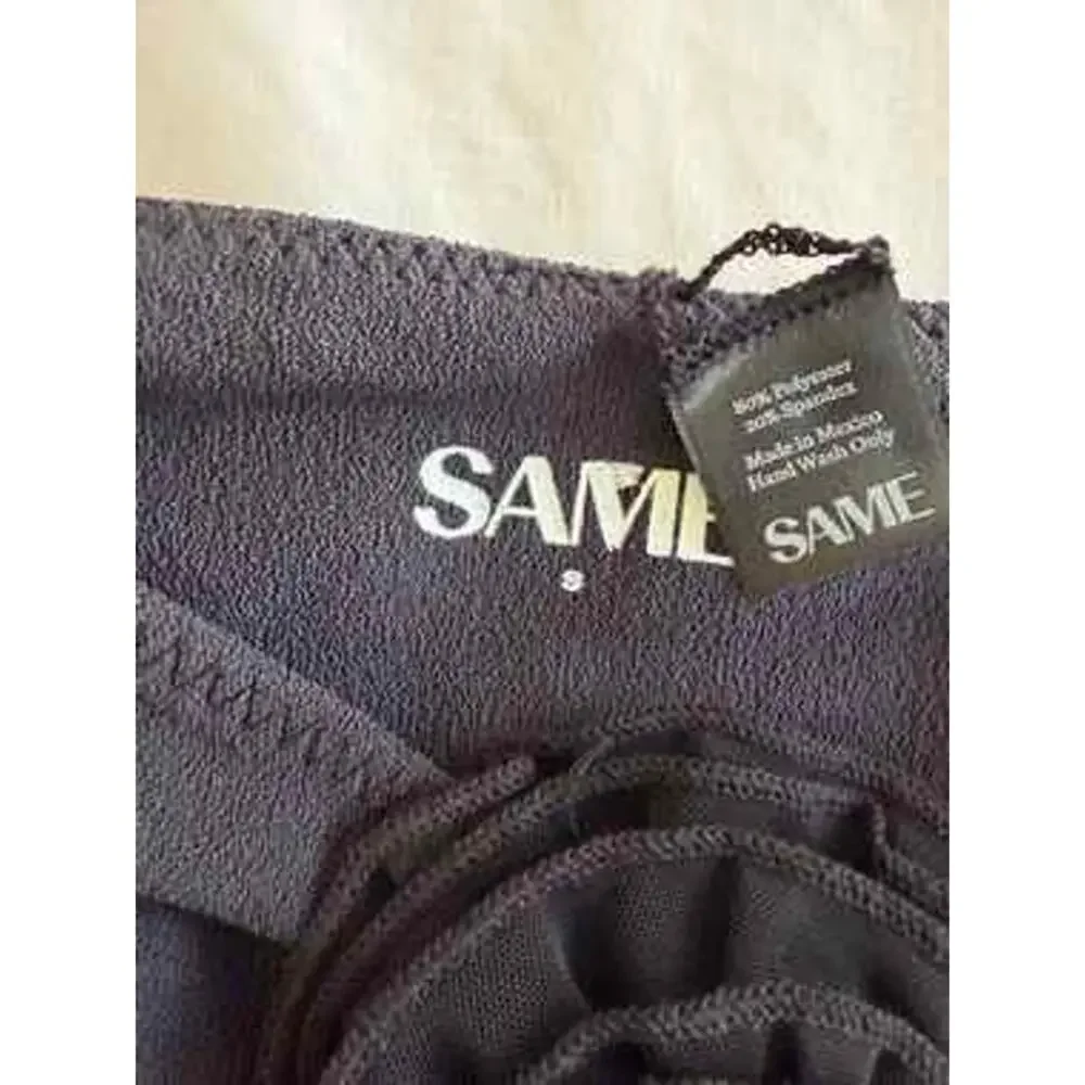 SAME Black Rosette Bikini Bottoms, Size Small — Bottoms Only